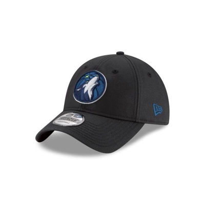 Minnesota Timberwolves Gorra | New Era NBA Waxed Canvas 9twenty Adjustable Cap Mexico - Negros